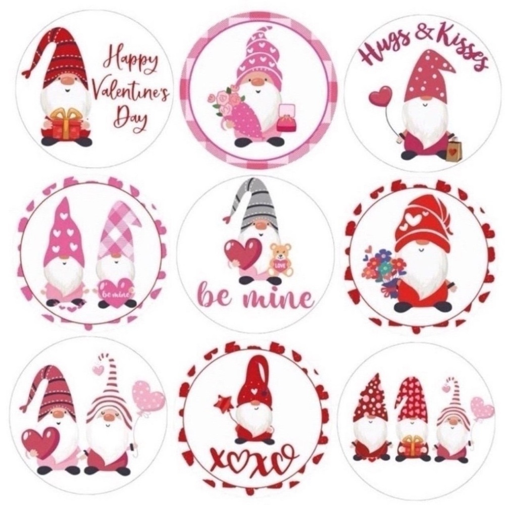 40 Valentines Stickers Assortment